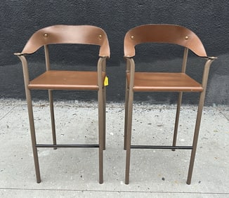 Pair of Midcentury Modern Barstools made in Italy