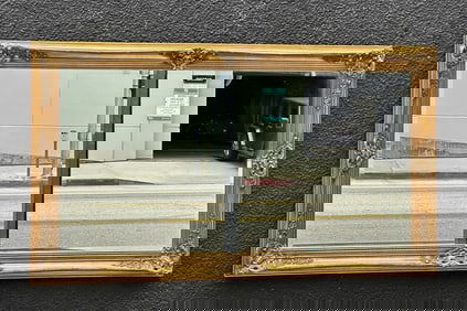 Vintage Wall Mirror with Ornate Gold Gilded Frame