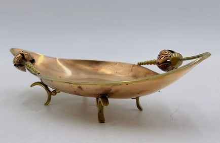 Early Gerardo Lopez Freeform Bowl, Mexico Mid 20th Century, Signed