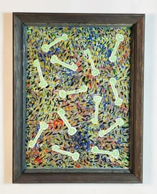 Vintage Painting on Paper by Klaus Sommerfeld (German)