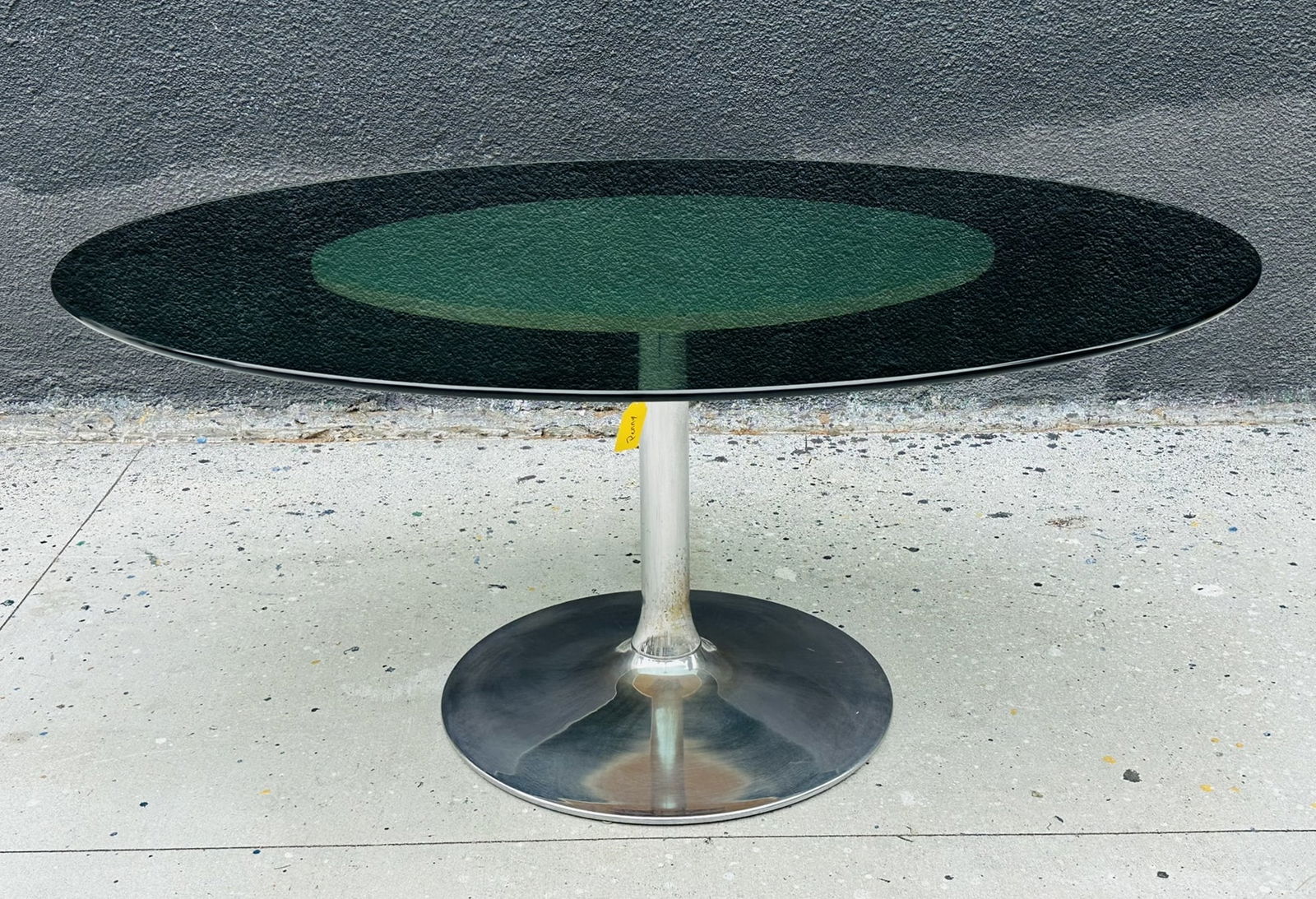 Chrome and Smoked Glass Dining Table in the Style of Chromecraft (1 of 10)