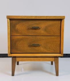 Single Walnut Nightstand, USA 1960s