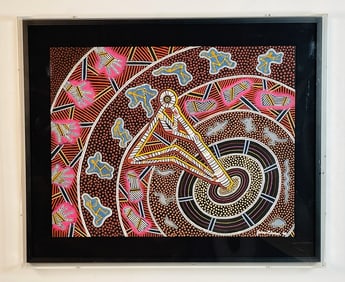 Aboriginal Painting by James P. Simon (Australia)