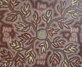 Aboriginal Artwork by Jaxon Gittens Barrindji, Australia 55 x 47