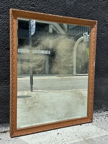 Large Wall Mirror With an ornate Antique Frame and Antique Mirror