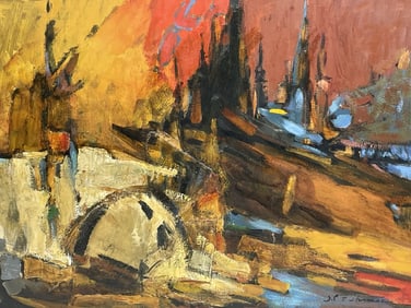 Original Painting by Zelda Charlotte Sherman titled -Jerusalem-