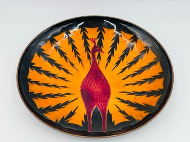 Vintage Metal and Enamel Signed UFI, Mexico Mid 20th Century
