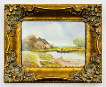 Vintage Painting by Richard Simms (British, b. 1926)