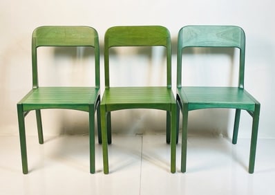 Set of 3 Side Chairs made in Brazil by Aristeu Pires, Signed