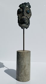 Sculpture by African American Sculptor Charles Dickson (b. 1947), Signed and Dated