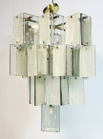 Large Murano Style Chandelier, Made in Italy, Circa 1970s