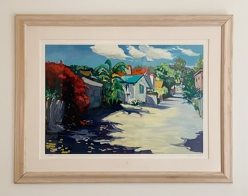 LAGUNA BACK ALLEY Serigraph by Maria Bertran, Hand Signed & Numbered 192/200