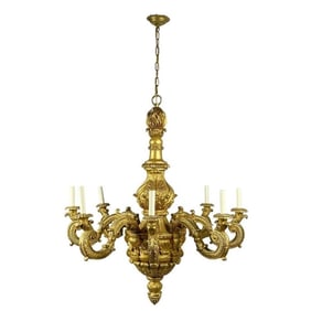 Carved Giltwood Chandelier by Vaughan Lighting Design.