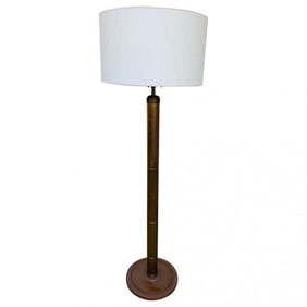 Midcentury Modern Style Floor Lamp in Solid Brass