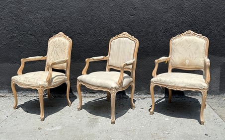 Set of Three Armchairs made in Italy by Chateau D'AX Spa, ,Milan 1990