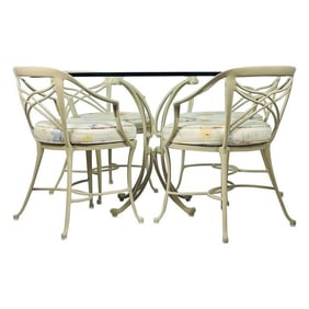 Dining table and 4 chairs designed and manufactured by Brown-Jordan in the 1960s.