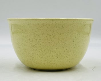 Vintage ceramic serving bowl made in the USA by Bauer Pottery, circa 1970s.