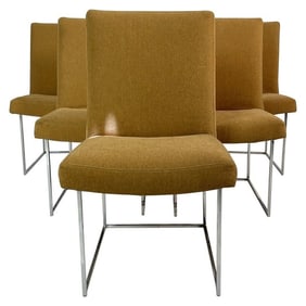 Set of Six Dining Chairs by Milo Baughman for Thayer Coggin