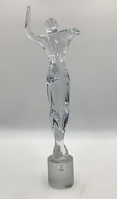 Murano Glass Sculpture of a Nude Male Dancer Signed R. Anatra