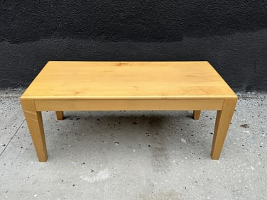 Post Modern Coffee Table in a Blond Wood Finish