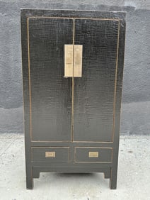 Vintage Chinese Wedding Cabinet With shelves and Drawers