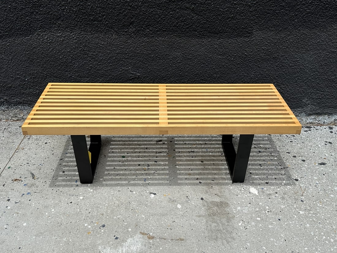 Post Modern Slat Bench in the Style of George Nelson for Herman Miller (1 of 9)