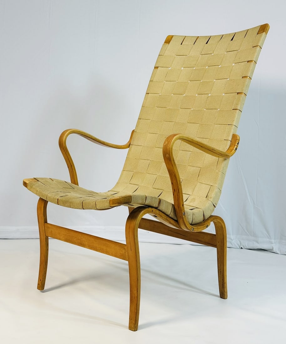 Bruno Mathsson -Eva- High Back Open Arm Chair, With Labels (1 of 19)
