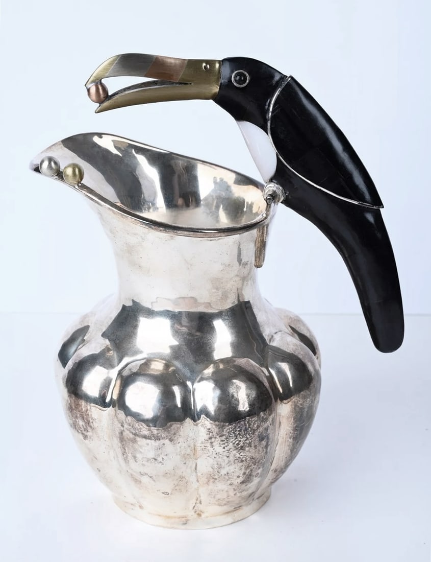 Water Pitcher With a Toucan Handle by Emilia CAstillo for Los Castillo (1 of 10)