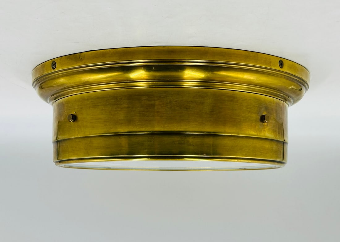 Amber Glass & Brass Ceiling Lights/Wall Sconces by Peil & Putzler, Germany 1960s (1 of 14)