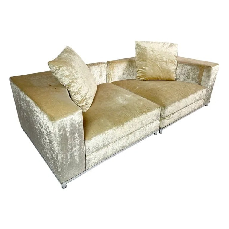 2 Piece Sectional Sofa made in Italy by Saba Italia (1 of 13)