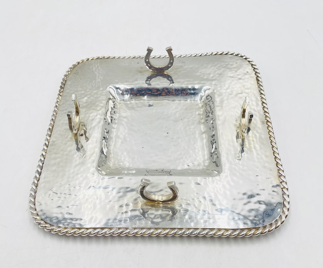 Silver Plated Dish/Catchall by Emilia Castillo, Mexico 1980s (1 of 7)