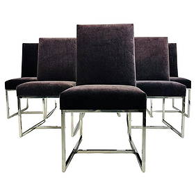Set of 6 Dining Chairs by Milo Baughman for Design Institute of America (1 of 20)