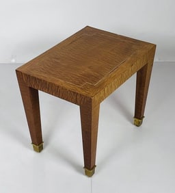 Vintage Tiger Wood Table in the Style of Pace Collection