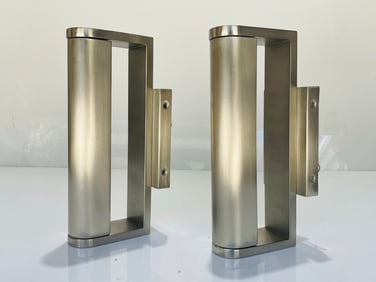 Pair of Wall sconces in Brushed Nickel