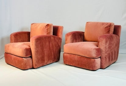 Pair of "Leonardo" Swivel Chairs by Gennaro R.