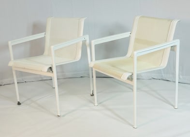 Pair of Arm Chairs by Richard Schultz for Knoll, Labeled