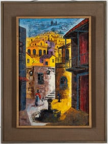 Vintage Painting by Epifanio Ortega (Mexico 1947), Signed and Dated 1965