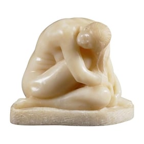 Alabaster Nude Sculpture by Ignacio Castaneda