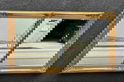 Vintage Wall Mirror with Ornate Gold Gilded Frame