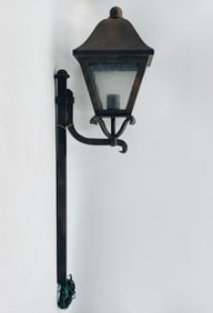Aged Steel & Glass Landscape/Outdoor Floor Light by Steven Handelman Studios