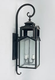 Aged Steel Wall Sconce by Steve Handelman Studios, USA 8/2016