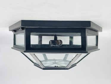 Custom Steel & Glass Ceiling Light by Steven Handelman Studios, USA 2022