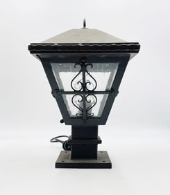 Outdoor Rustic Steel & Glass Lantern by Steven Handelman Studios, USA 2007