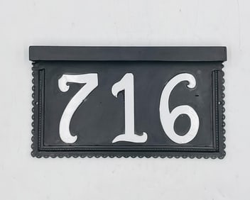 Home Address Number Plaque by Steven Handelman Studios, USA 2000s