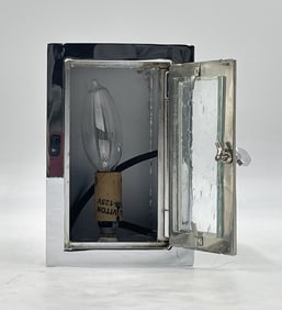 Chrome & Glass Wall Sconce by Steven Handelman Studios, USA 2000s
