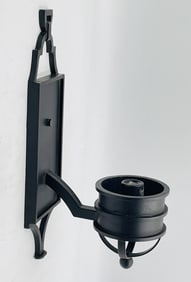 Blackened Iron Wall Sconce by Steven Handelman Studios, USA 2000s