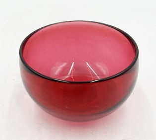 Vintage Studio Glass Bowl by Correia Art Glass, Signed & Dated 2006