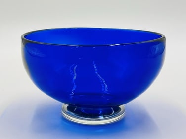 Studio Glass Bowl by Correia Glass, Signed & Dated, Certificate of Authenticity