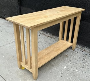 Post Modern Console in Blond Wood