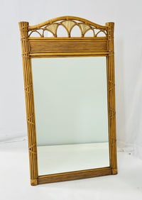Pencil Reed and Rattan 5 Wall Mirror